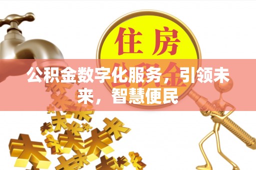 硚口公积金数字化服务，引领未来，智慧便民