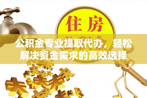 硚口公积金专业提取代办，轻松解决资金需求的高效选择