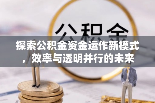 硚口探索公积金资金运作新模式，效率与透明并行的未来