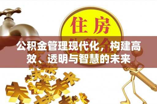硚口公积金管理现代化，构建高效、透明与智慧的未来