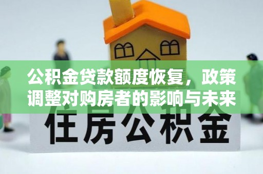 硚口公积金贷款额度恢复，政策调整对购房者的影响与未来展望