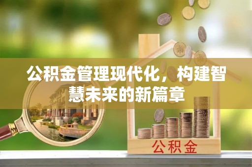 硚口公积金管理现代化，构建智慧未来的新篇章