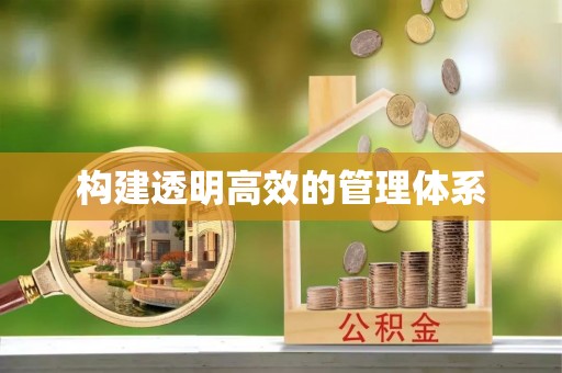 硚口构建透明高效的管理体系