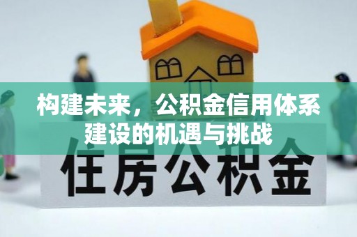 硚口构建未来，公积金信用体系建设的机遇与挑战