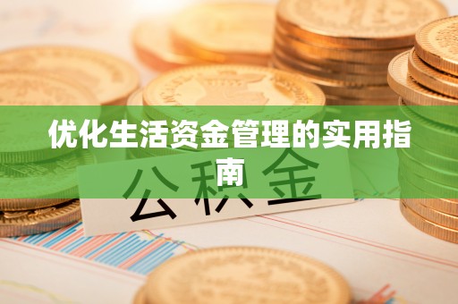 硚口优化生活资金管理的实用指南