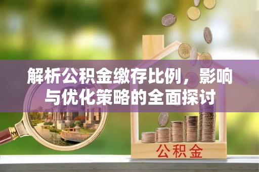 硚口解析公积金缴存比例，影响与优化策略的全面探讨
