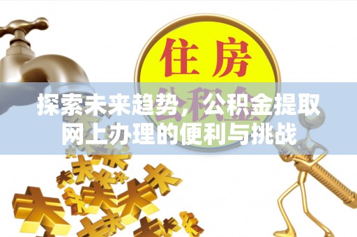 硚口探索未来趋势，公积金提取网上办理的便利与挑战