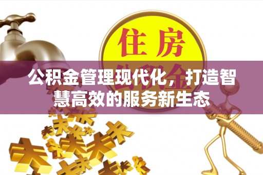 硚口公积金管理现代化，打造智慧高效的服务新生态